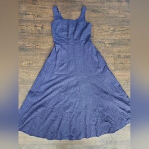 NWT Merokeety Navy blue midi dress with pockets. Size: S #party #summerdress